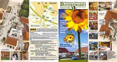 Faltblatt für den Sächsisch-Böhmischen Bauernmarkt