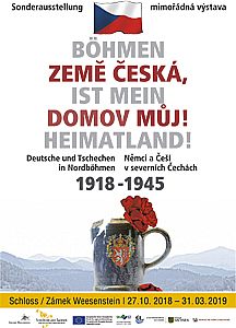 Plakatentwurf für die Ausstellung Böhmen ist mein Heimatland