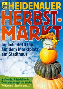 Plakat Heidenauer Herbstmarkt