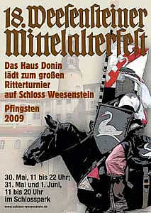Plakat 18. Weesensteiner Mittelalterfest